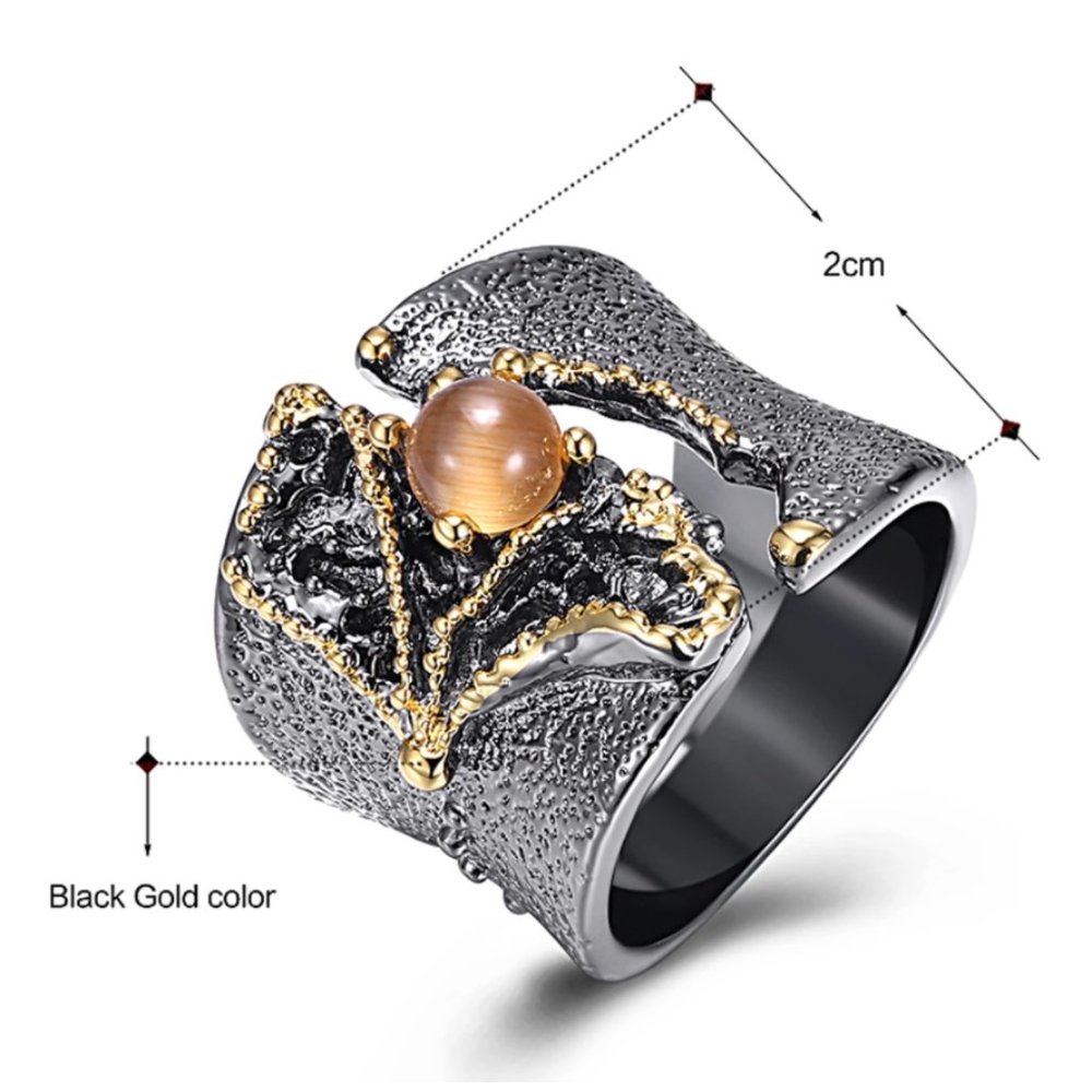 NEW Italian Jewelry Fissure Zircon Ring - Picture 11 of 13